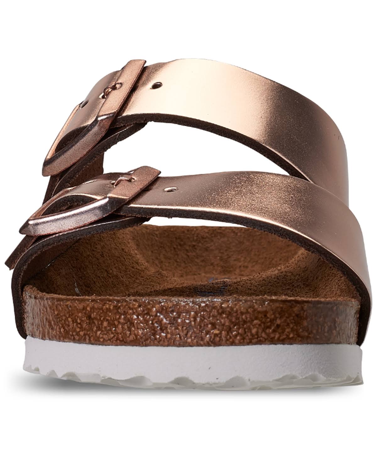 Birkenstock Women's Arizona Soft Footbed Metallic Silver