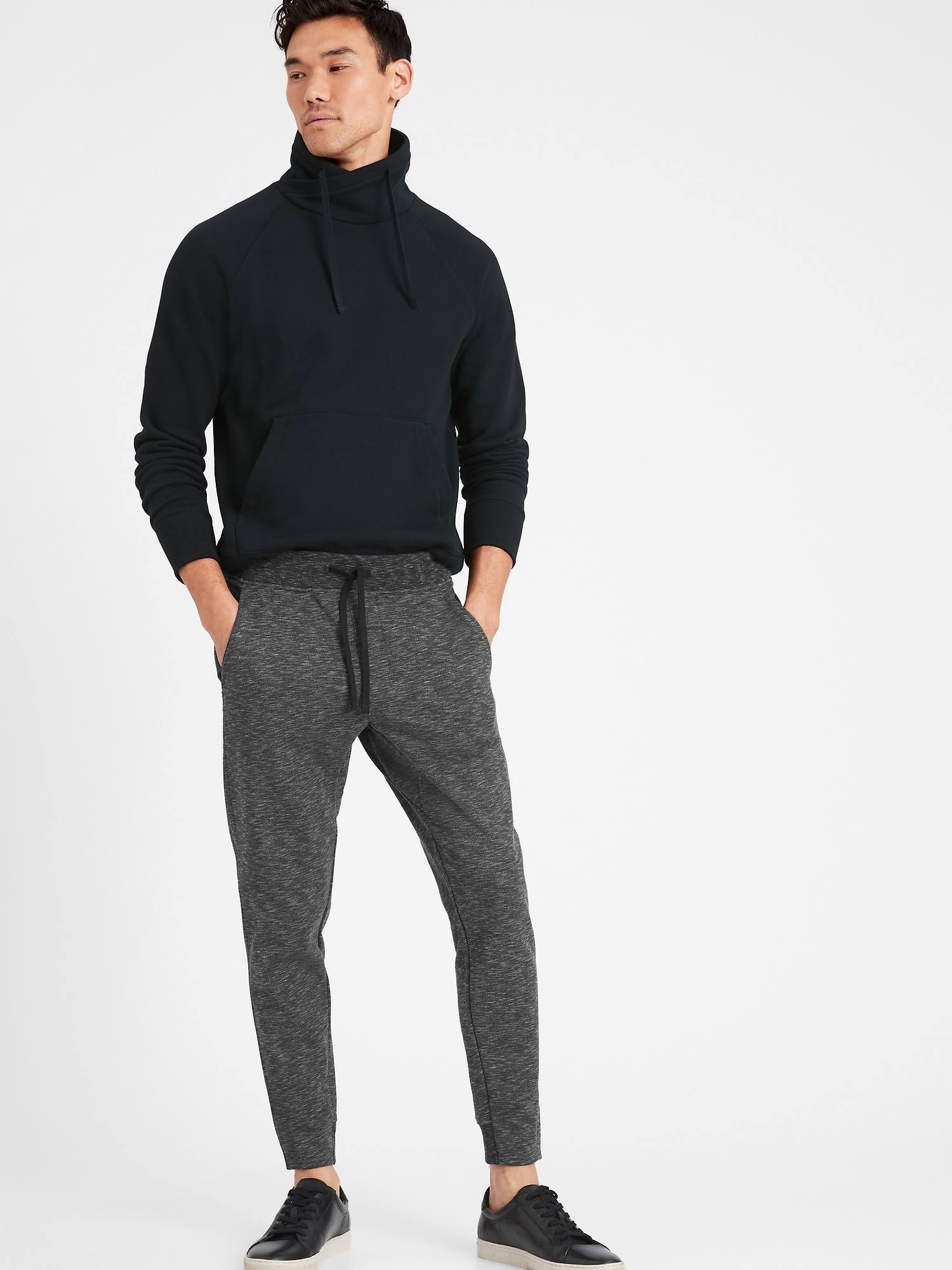 Banana Republic Men's French Terry Jogger Black Size Xs