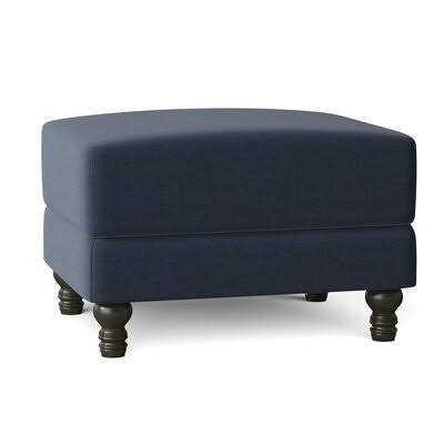 Birch Lane Montgomery 31x22 Rectangle Standard Ottoman Body Fabric: Sunbrella Meridian Twilight