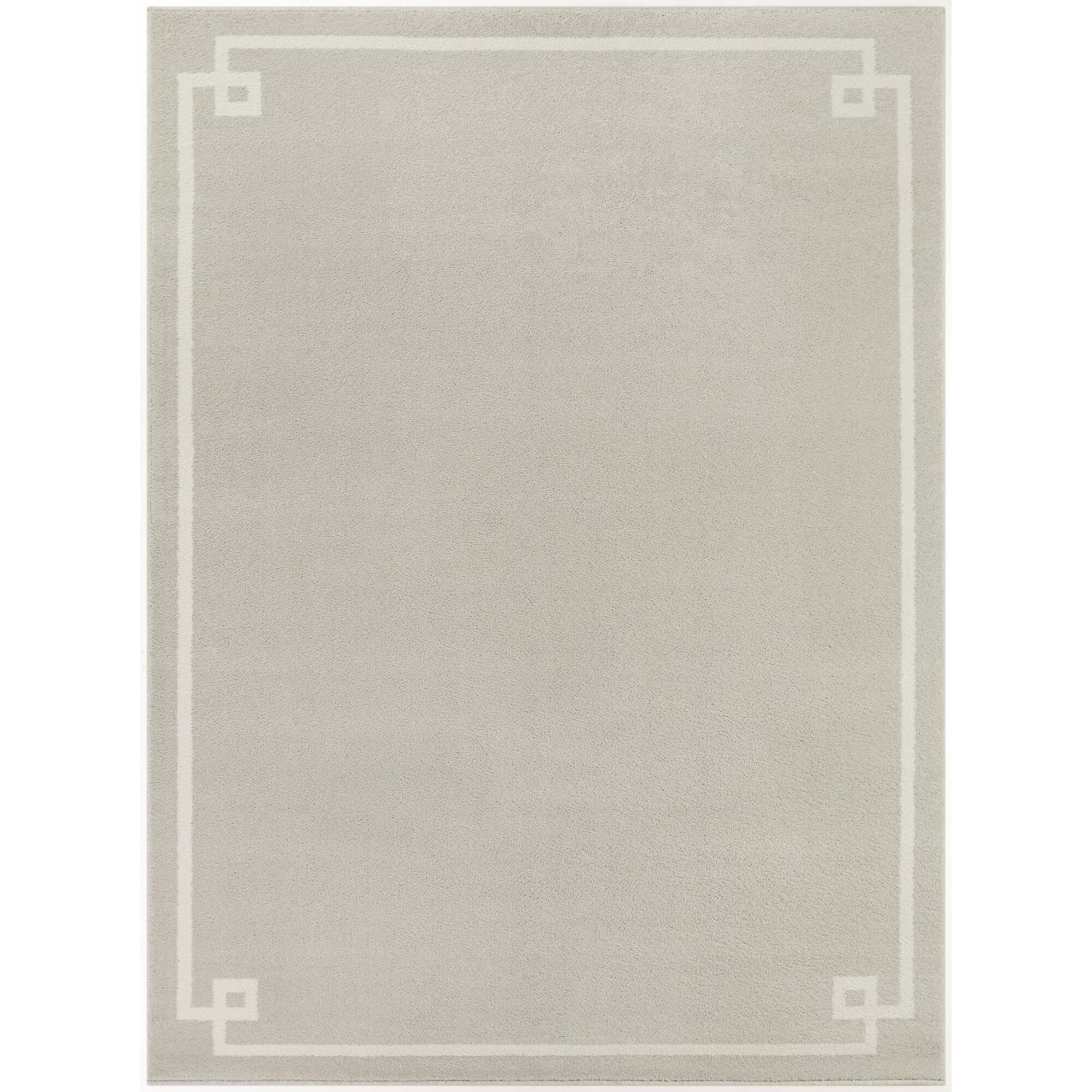 Eleni Greek Key Area Rug - Runner 2&7x22 x 7& - Light Grey