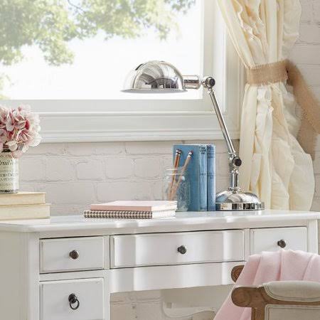 Mike 19.5'' Desk Lamp Finish: Polished Nickel