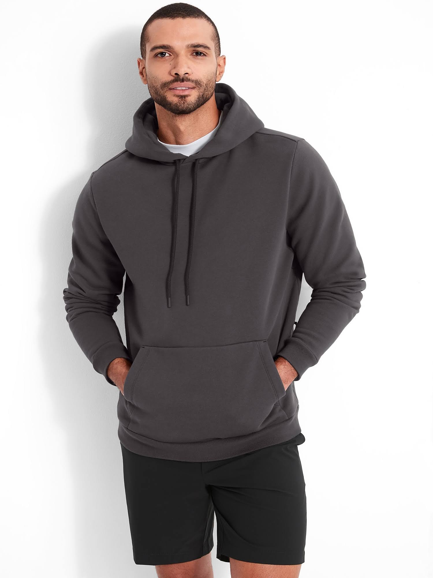 Banana Republic Men's Heavyweight Fleece Hoodie Black Size XL