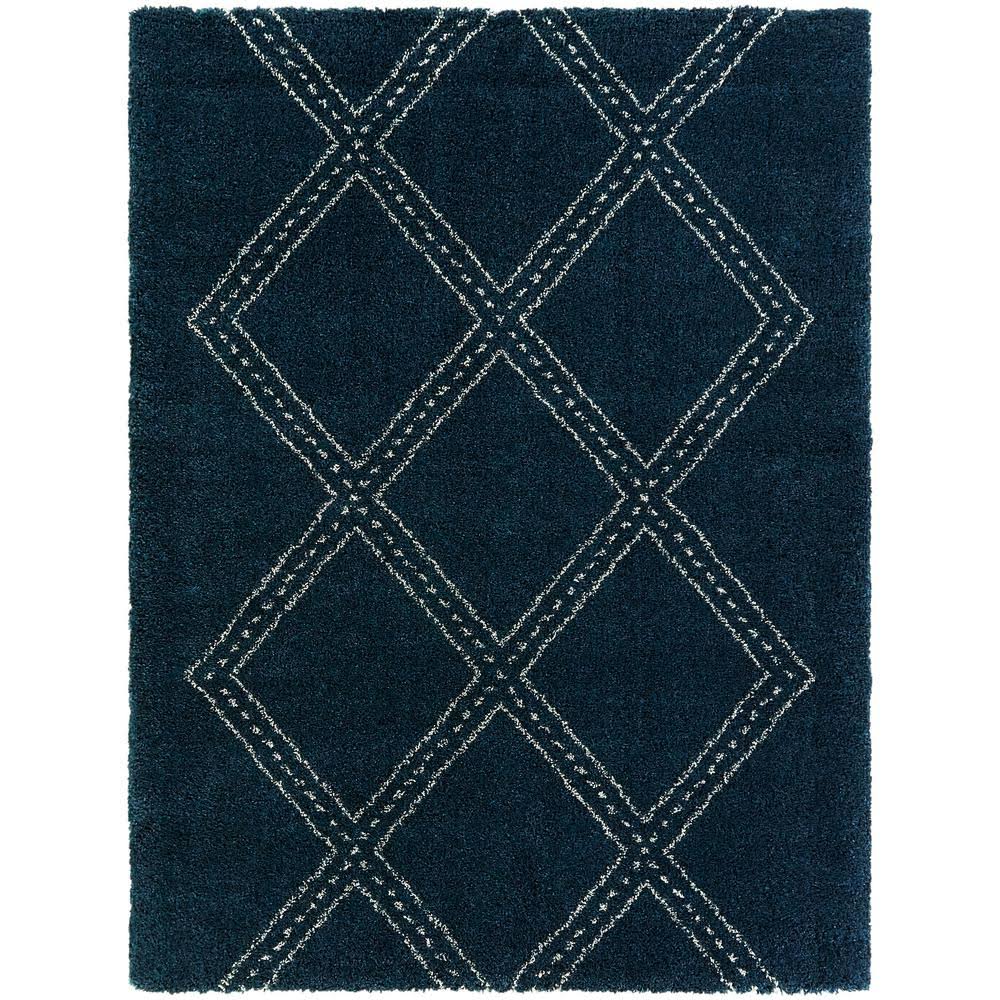 BALTA Westerfeld Burnt Orange 8 ft. x 10 ft. Geometric Shag Area Rug