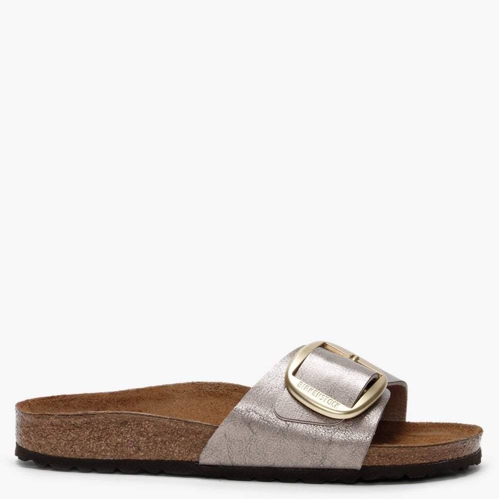 Birkenstock | Madrid Big Buckle Graceful Taupe Leather Mules