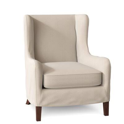 Birch Lane Adamstown 33x22 Wide Wingback Chair Body Fabric: Bihar Natural