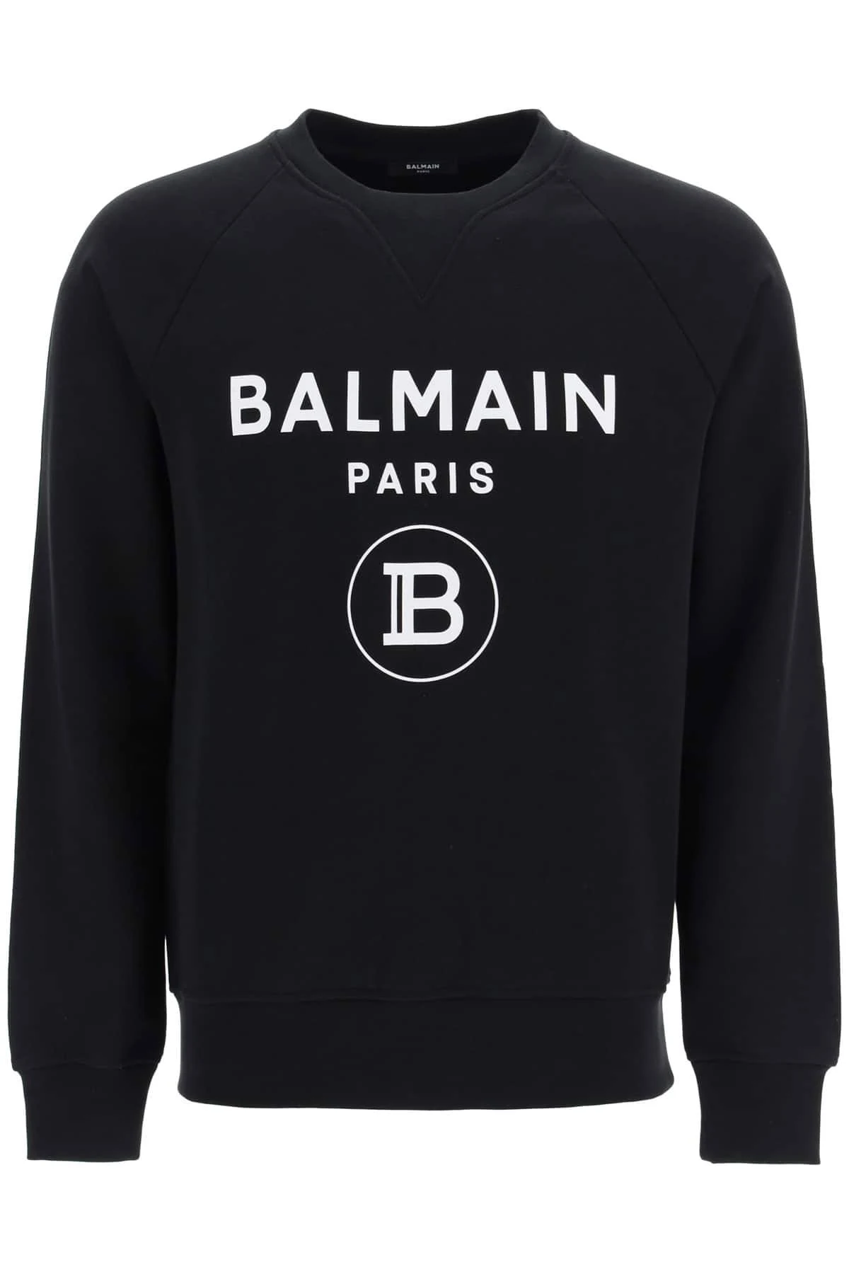 Balmain Logo Print Sweatshirt - Black - Sweatshirts