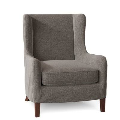 Adamstown 33x22 Wide Wingback Chair Body Fabric: Sustain Dursky Charcoal