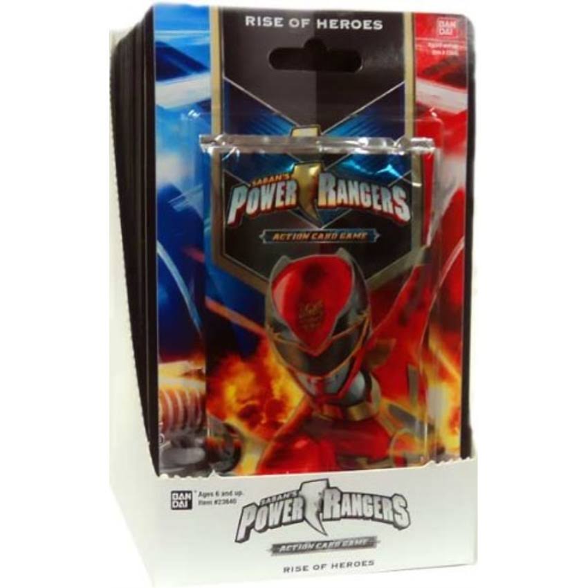 Power Rangers Action Card Game Rise of Heroes Booster Box