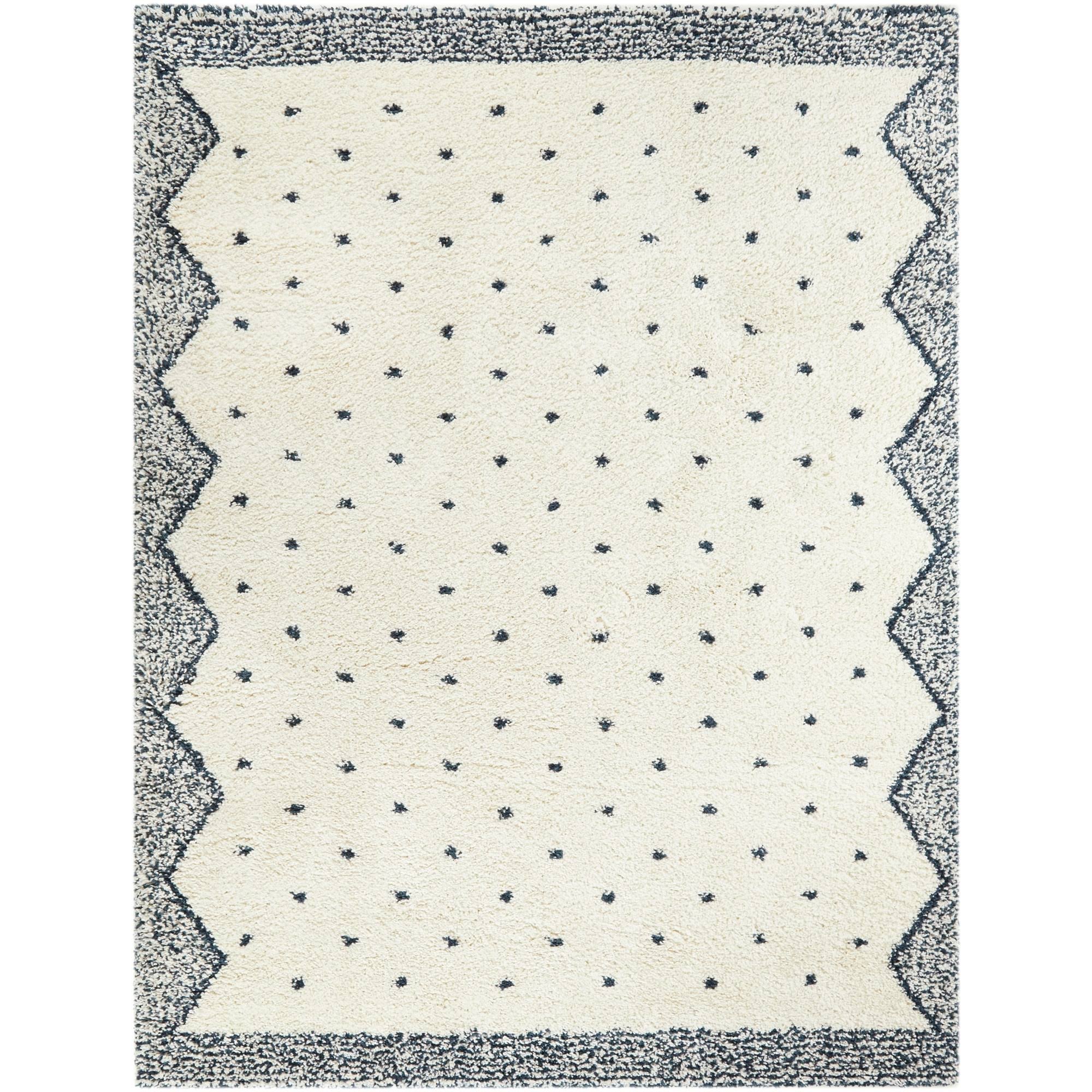 Crivelli Moroccan Shag Area Rug - 2&7x22 x 7& Runner - Navy