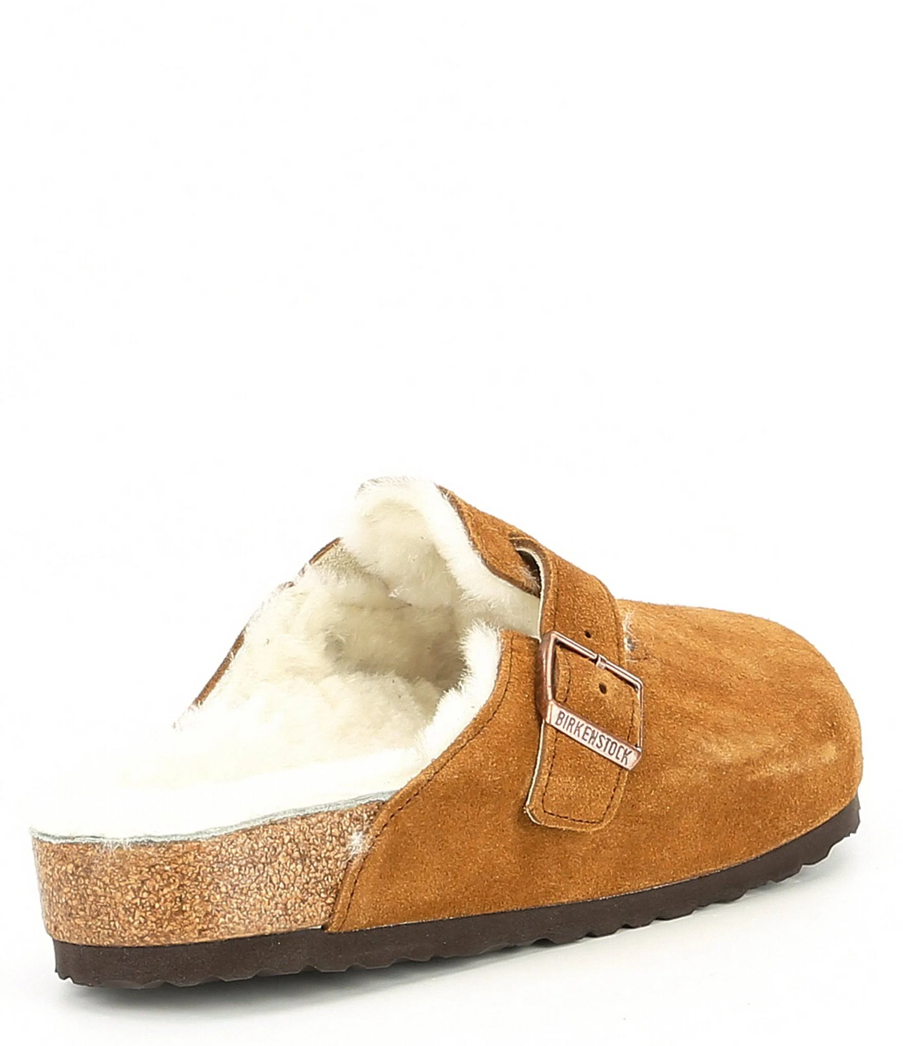 Birkenstock Boston in Mink Shearling