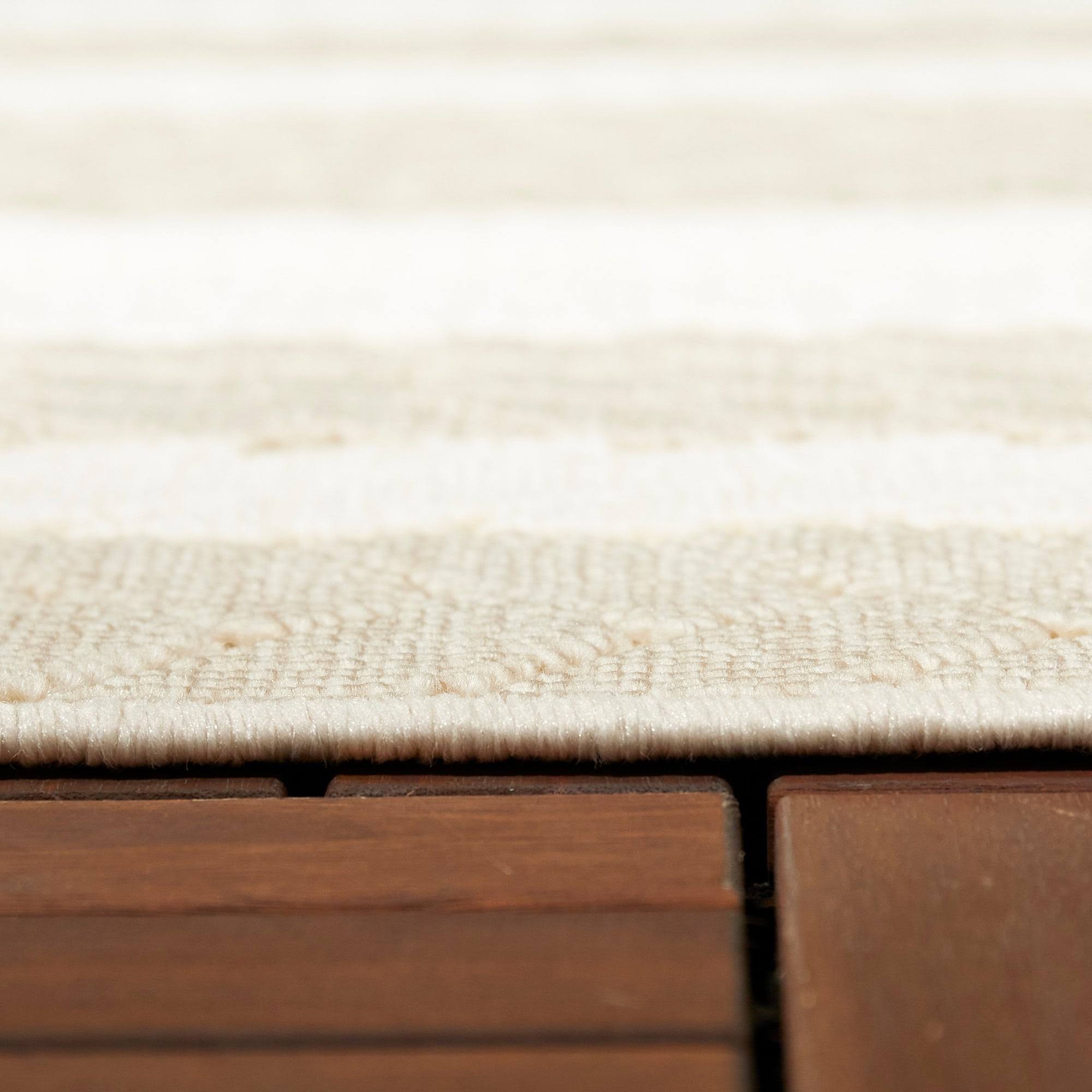 BALTA Caldwell Navy 8 ft. x 10 ft. Nautical Stripe Indoor/Outdoor Area Rug, Blue
