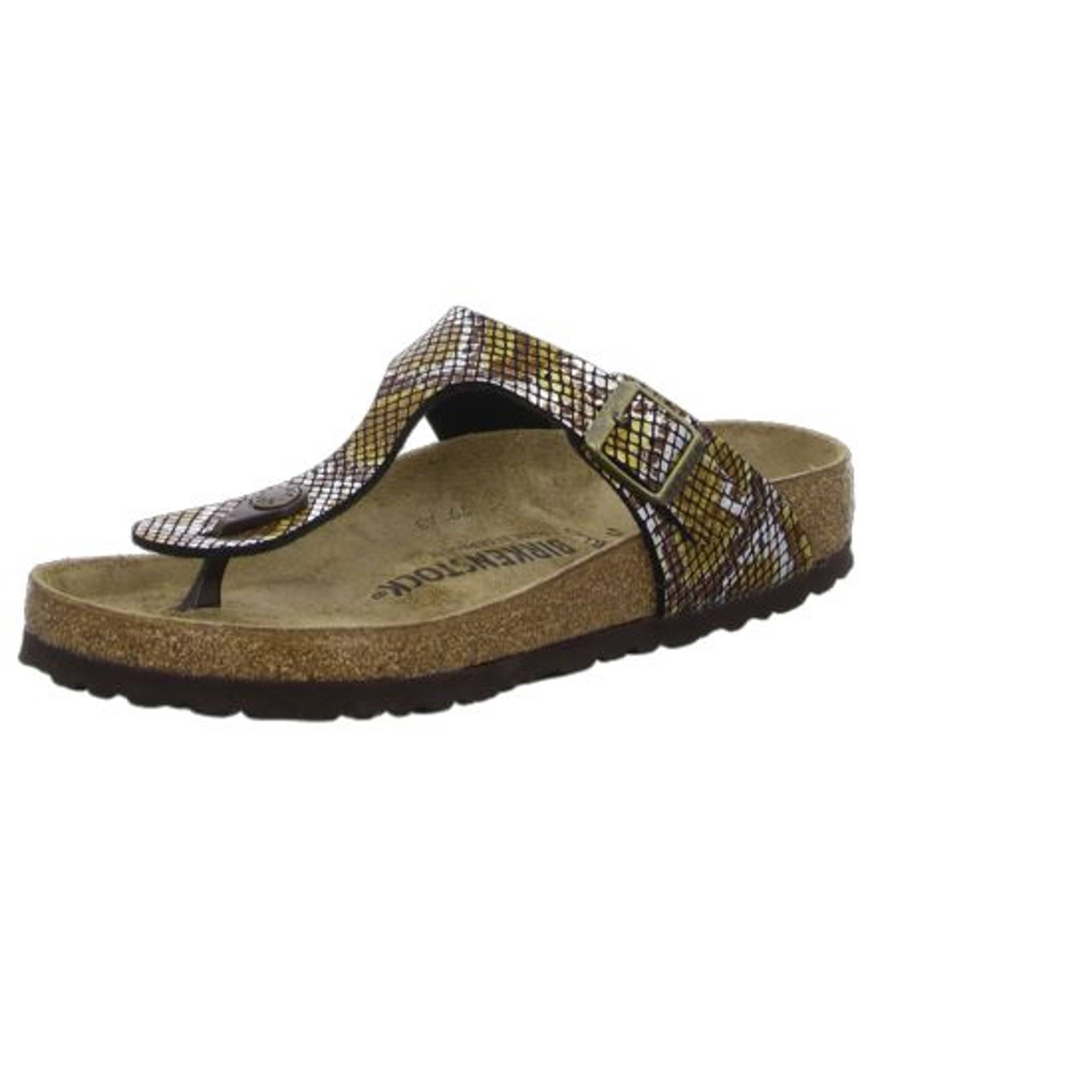 Birkenstock Gizeh MF Sandals Brown Women, Size 37.0