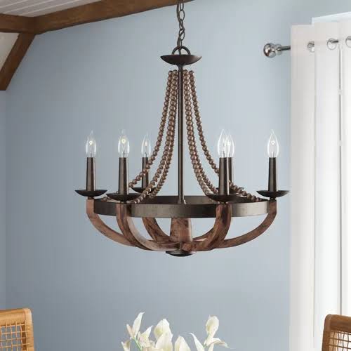 Sylvie 6-Light Candle Style Empire Chandelier
