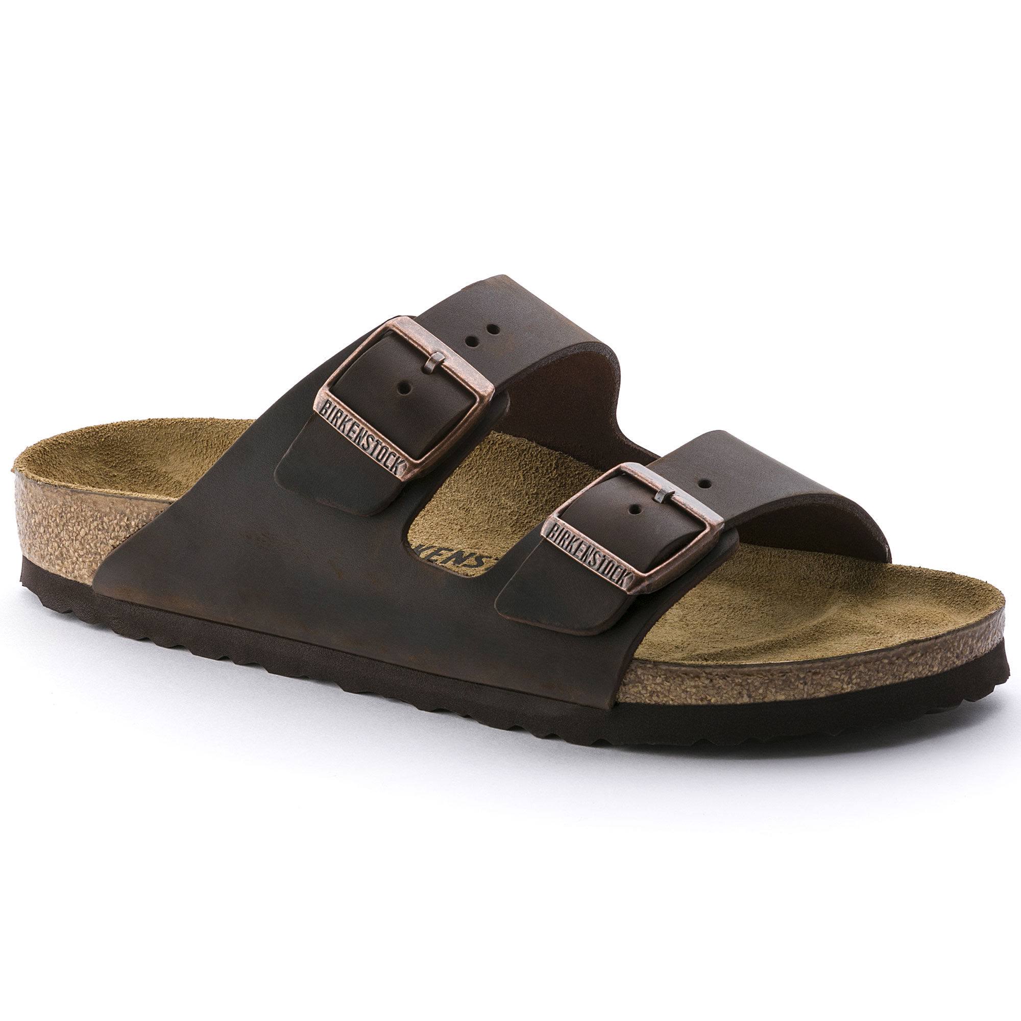 Birkenstock Leather Arizona Sandals - Habana