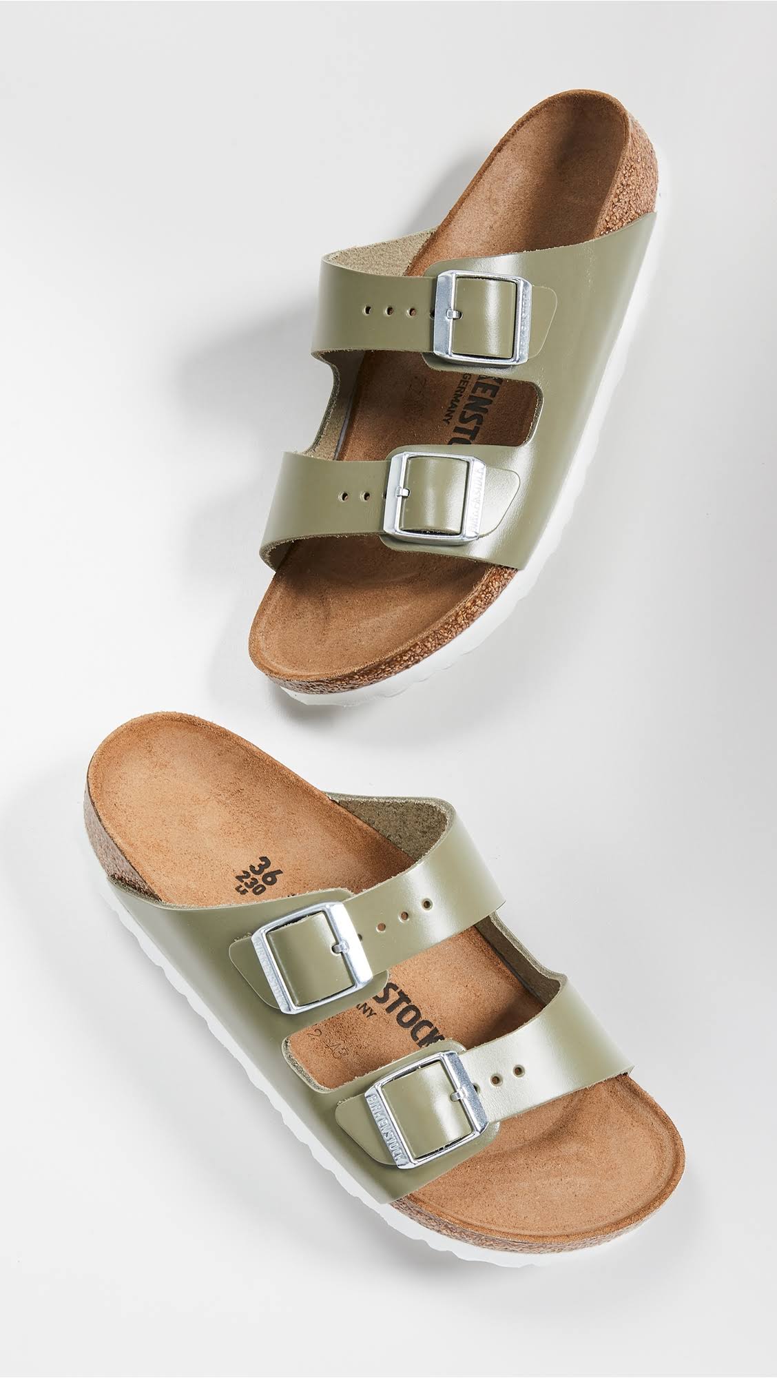 Birkenstock Arizona (41 Narrow Khaki Leather)