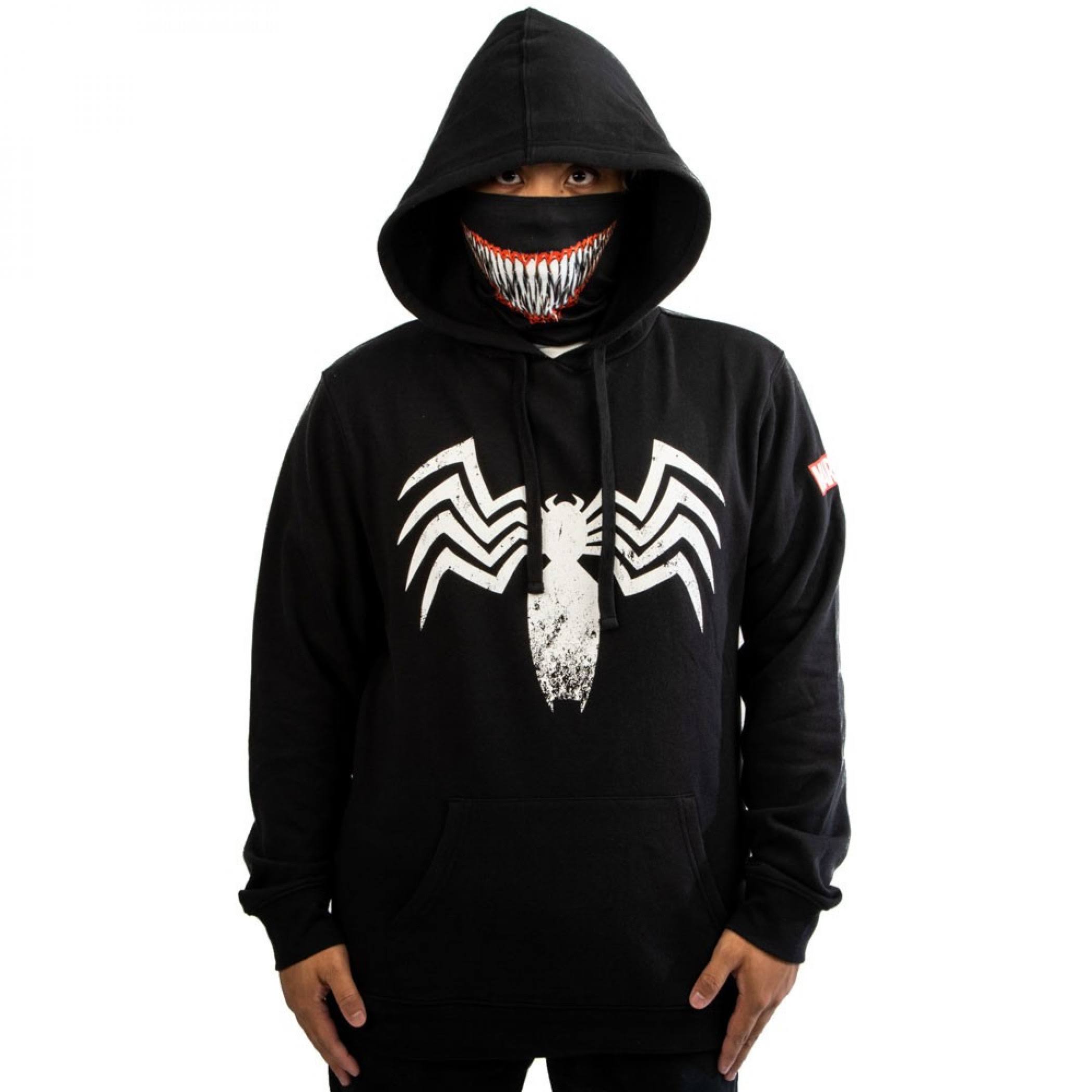Marvel Venom Smile Lightweight Hoodie with Built-in Gaiter - XL