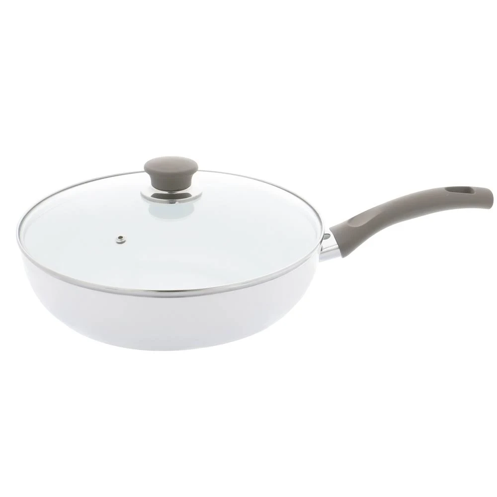 Ballarini Tropea Veggie 4-qt Aluminum Ceramic Nonstick Saute Pan with Lid