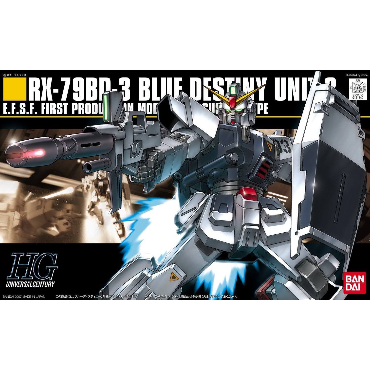 *HGUC 1/144 RX-79BD-3 Blue Destiny Unit 3 (Mobile Suit Gundam)
