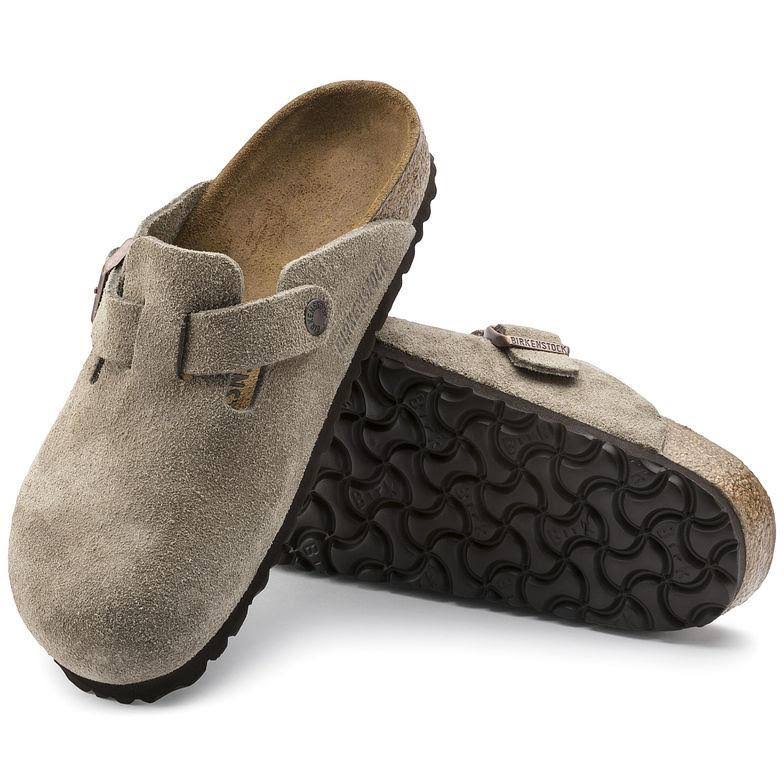 Birkenstock Boston Clog - 40 - Taupe Suede