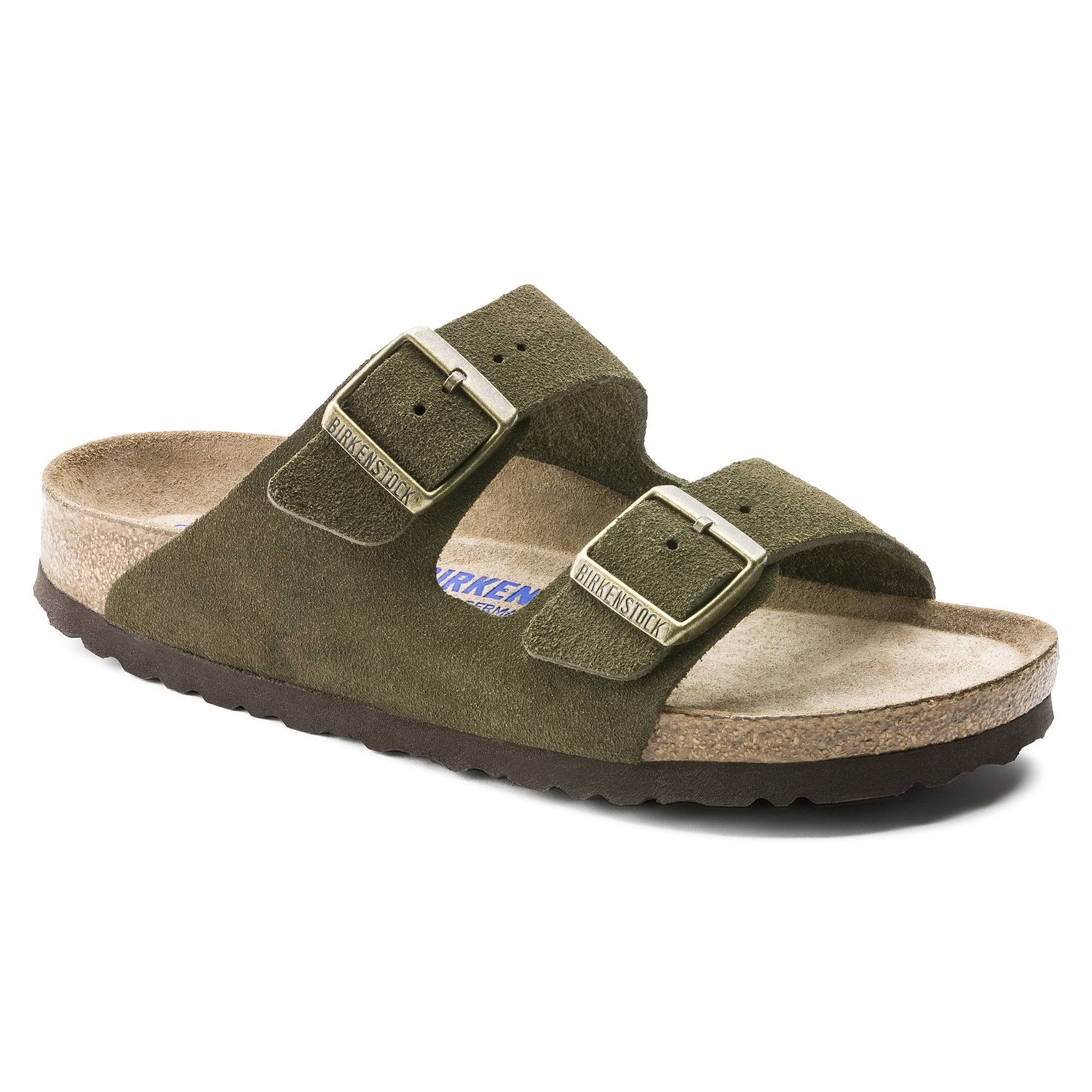 Birkenstock - Kids - Shoes - Sandals with platform soles - Arizona Suede Leather