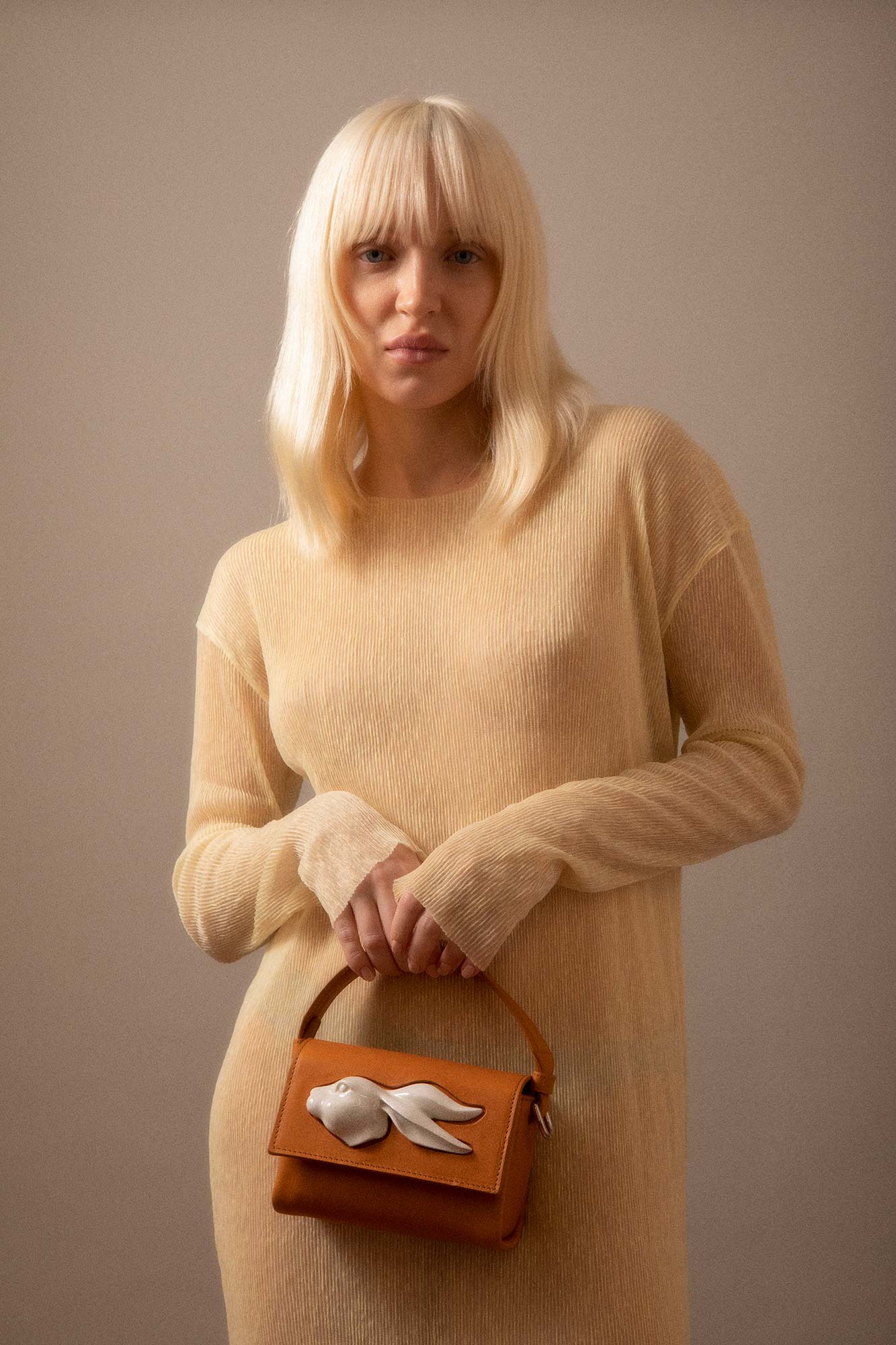 FLAP MINI RABBIT HEAD BAG MIELE