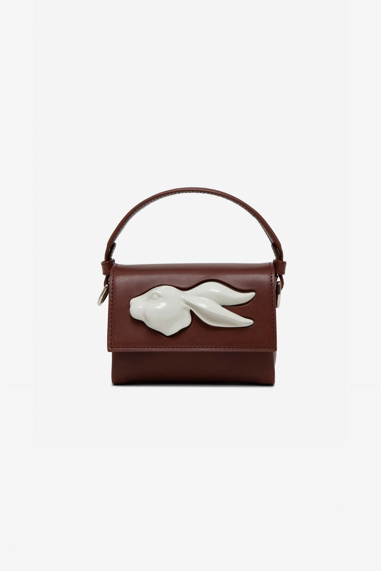 FLAP MINI RABBIT HEAD BAG COCOA