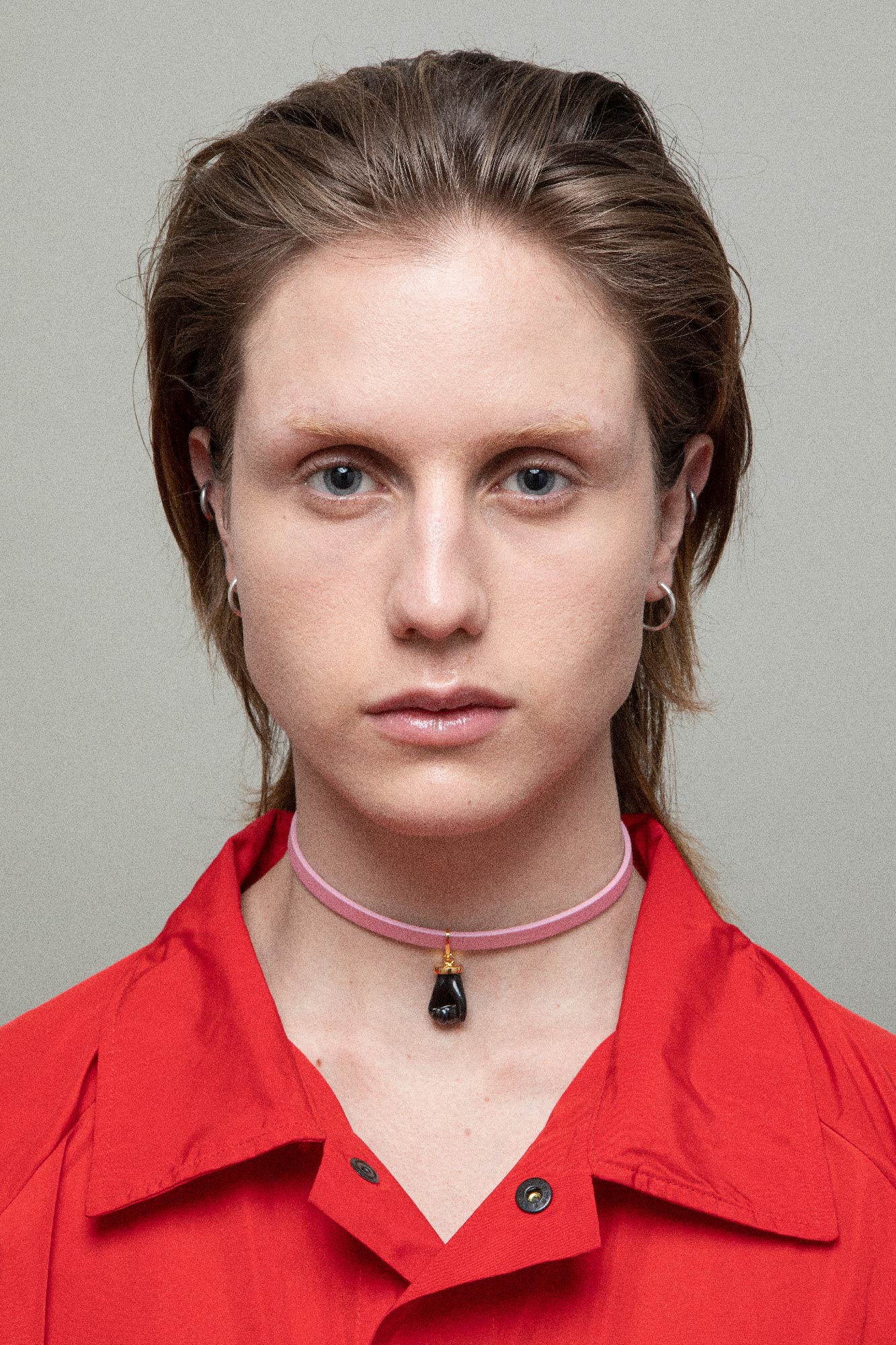 FIST LEATHER CHOKER BLACK