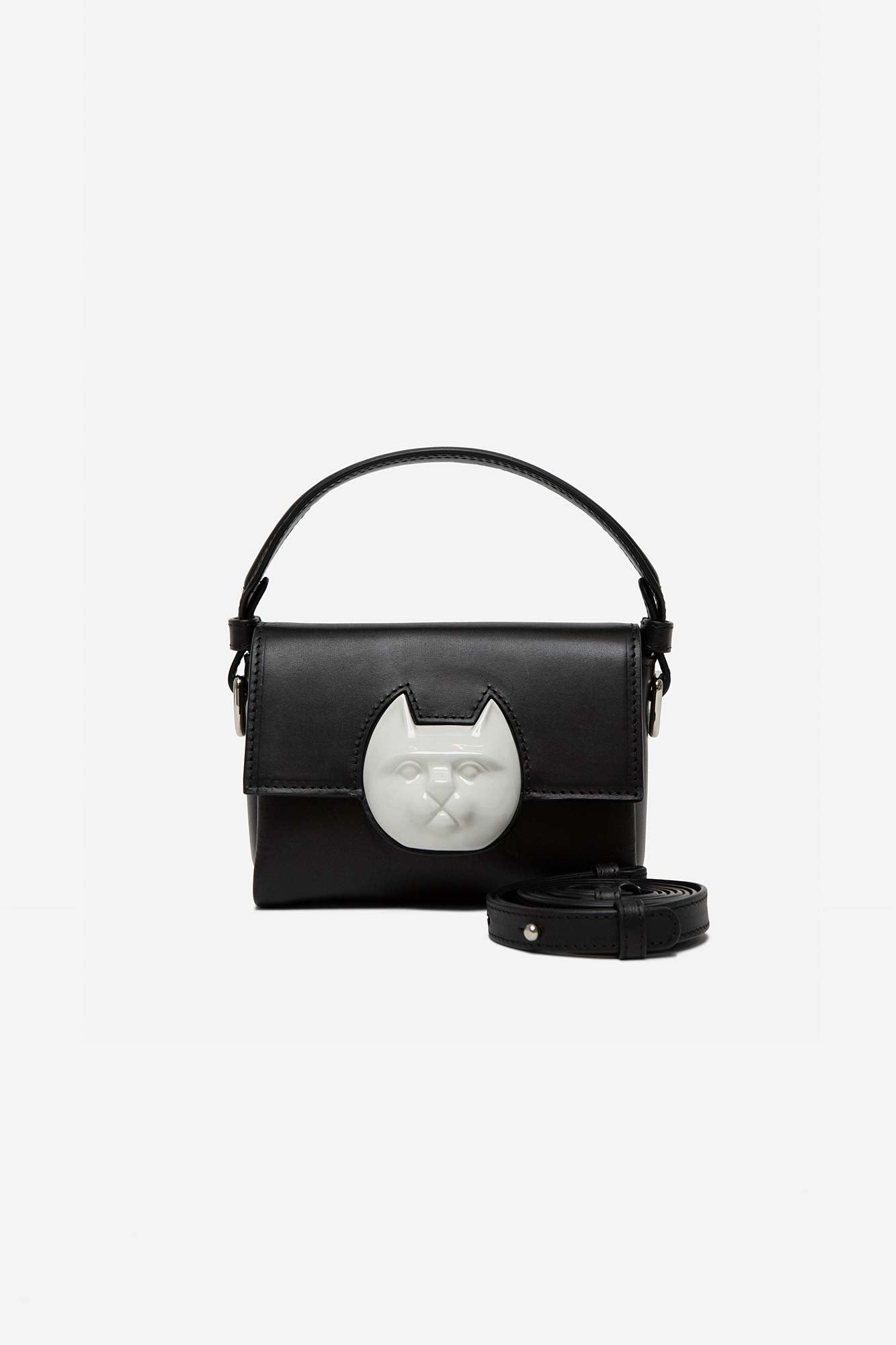 FLAP MINI CAT HEAD BAG BLACK