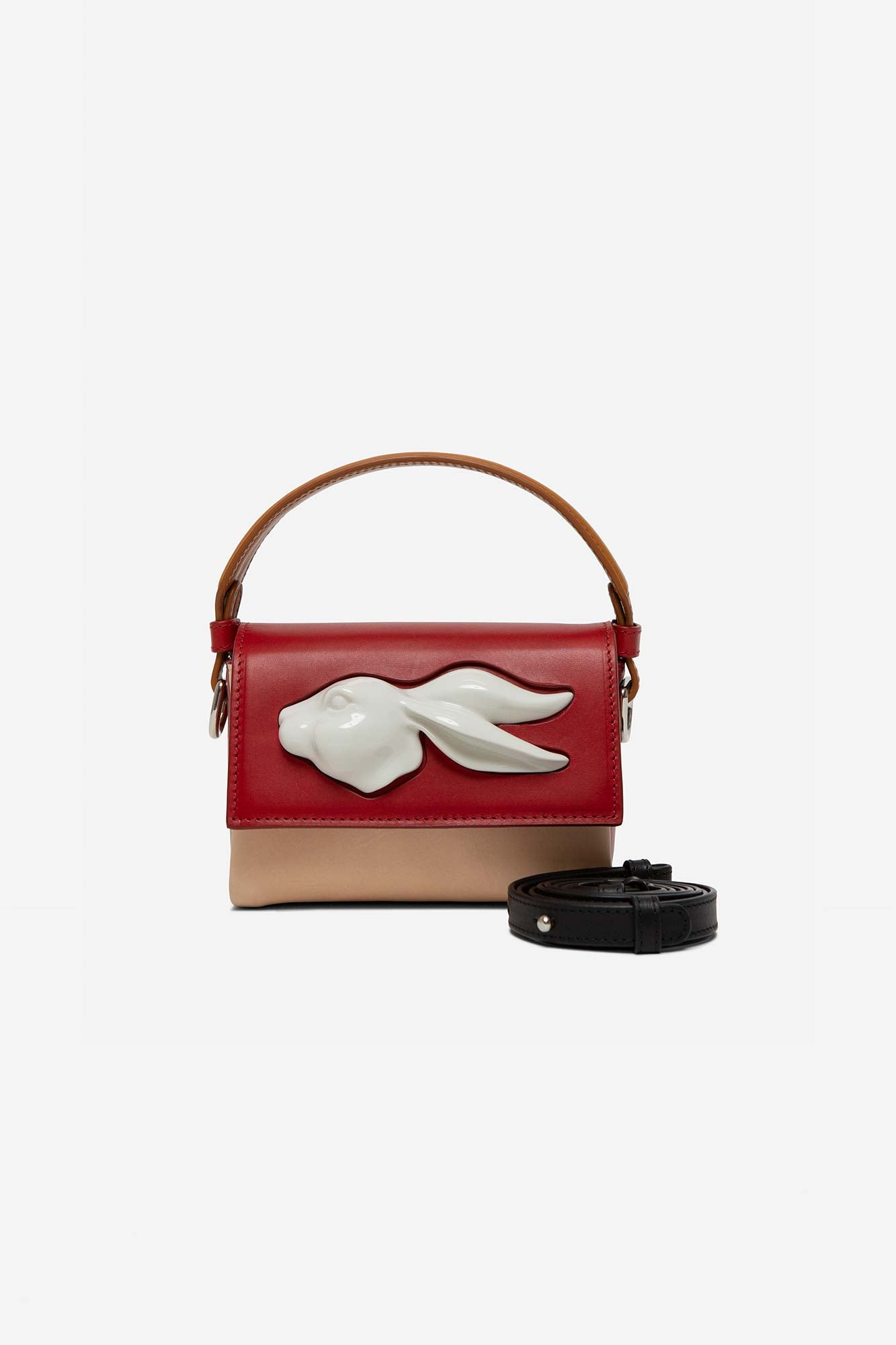 FLAP MINI RABBIT HEAD BAG MULTI TOMATO