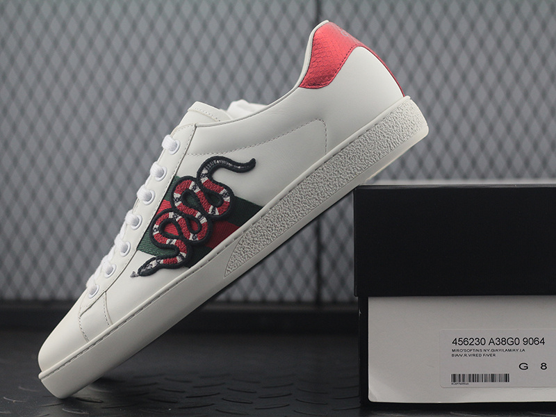 【Clearance】 Guci White Snake New Ace Sneakers（EU42=270MM）
