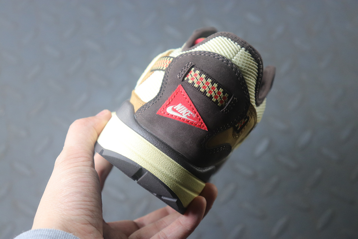 【Clearance】 Nike Air Max 1 Travis Scott Cactus Jack Baroque Brown（US9）