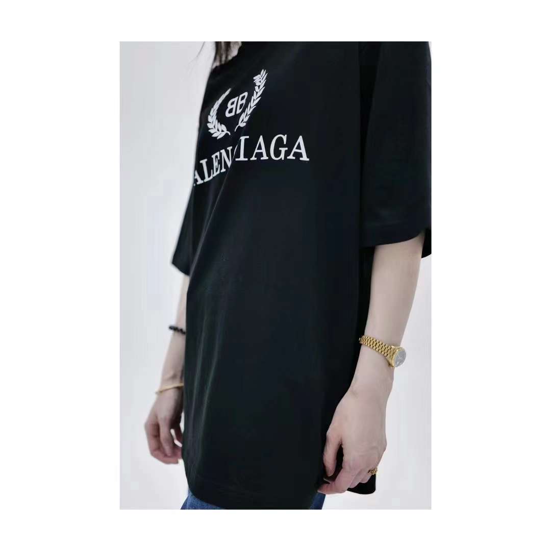BB Balenciaga logo print T-Shirt Black 5.16