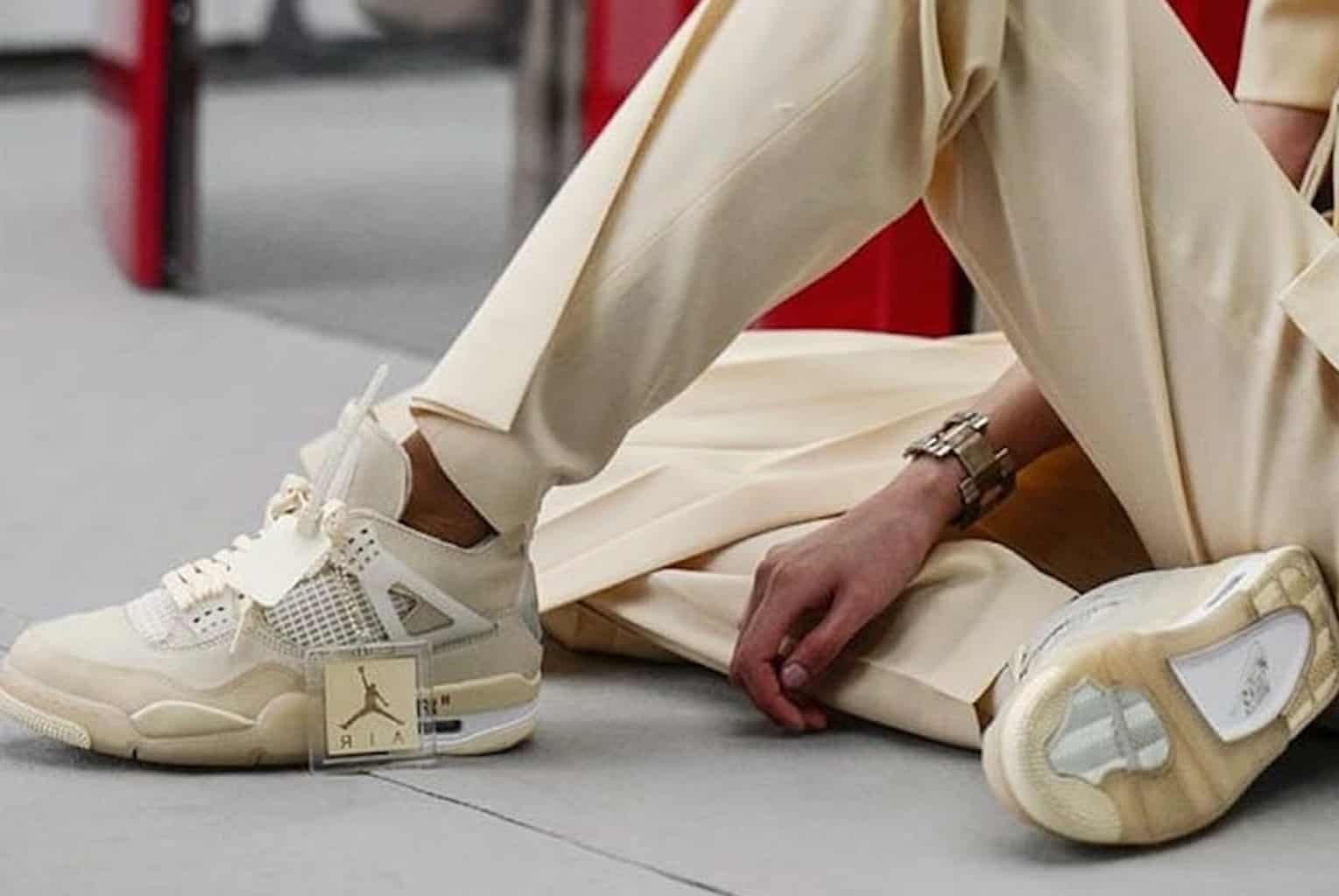 Jordan 4 Off-White Sail (WOMEN SIZE!!)