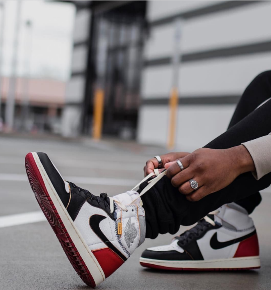 【Clearance】Jordan 1 Retro High Union Los Angeles Black Toe（US10.5）