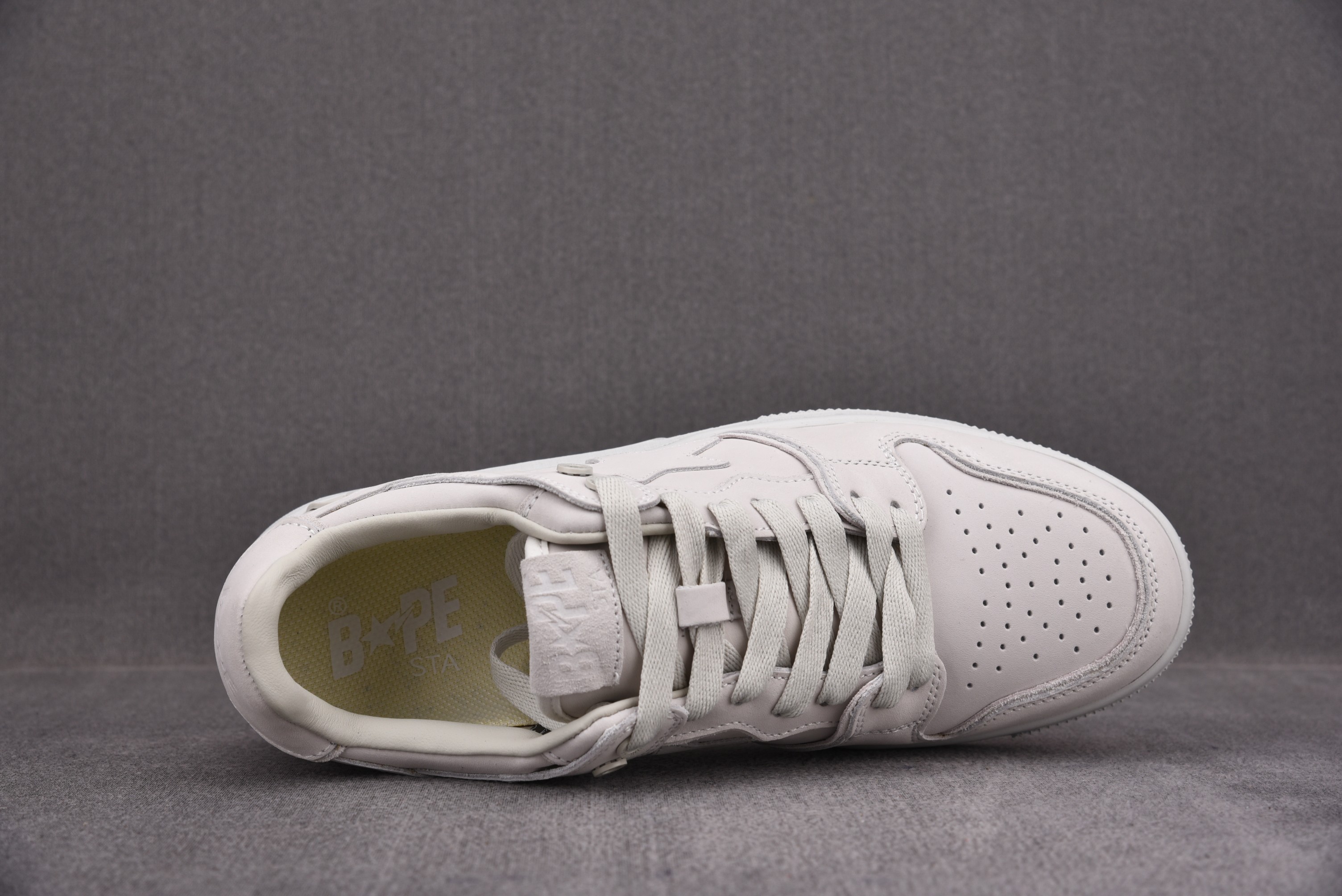 A Bathing Ape Bape SK8 Sta Triple White