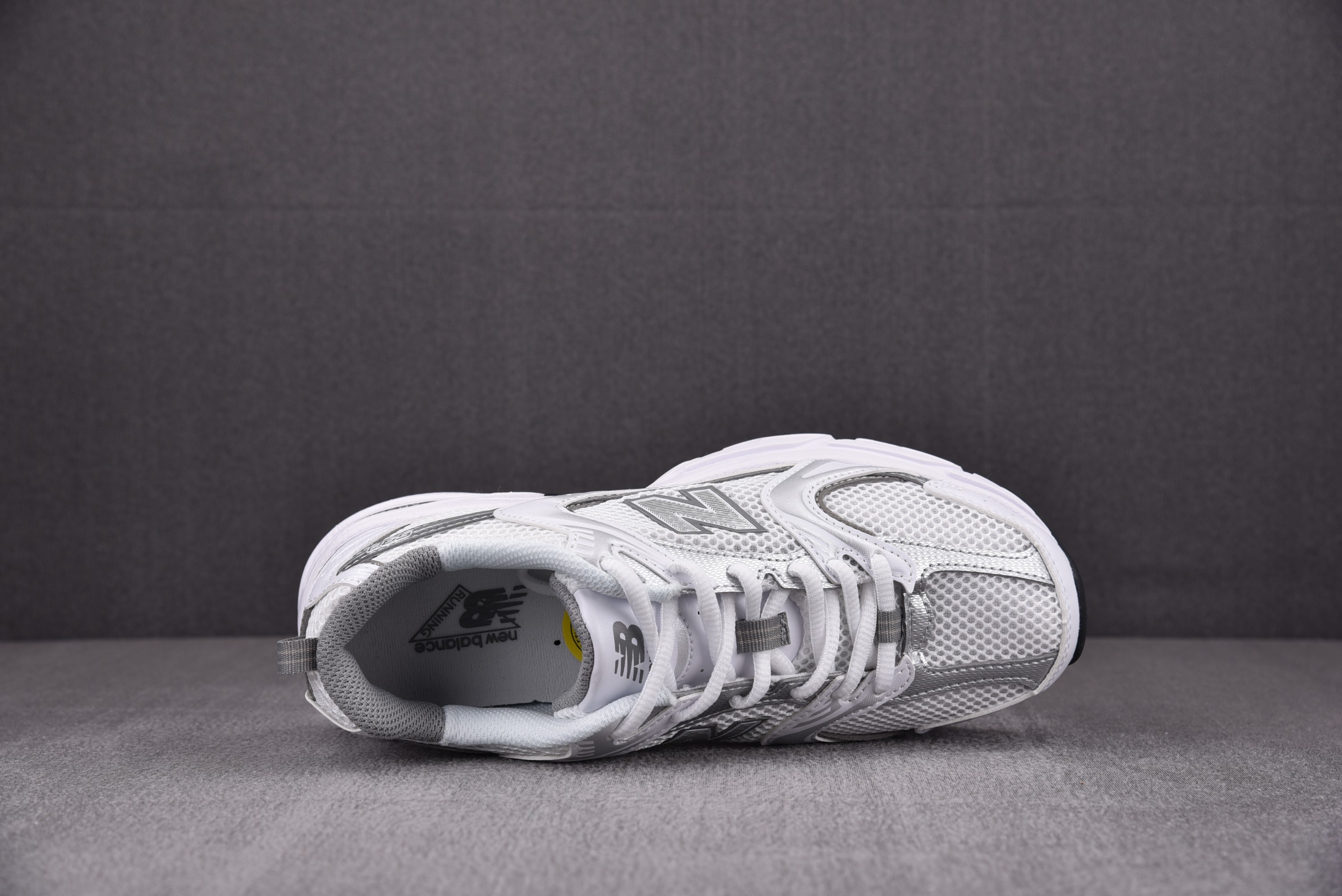 New Balance 530 White Silver Metallic