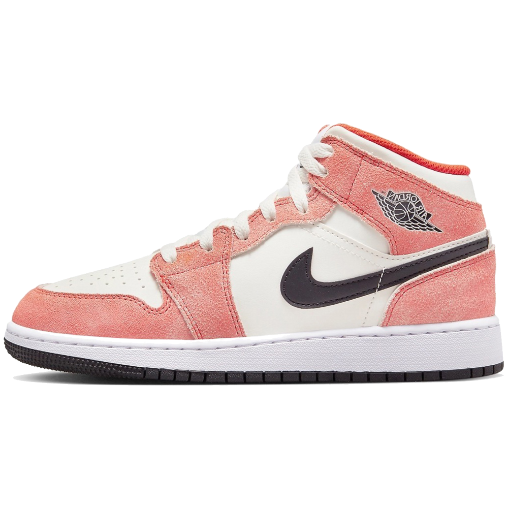 Jordan 1 Mid SE Orange Suede (GS)