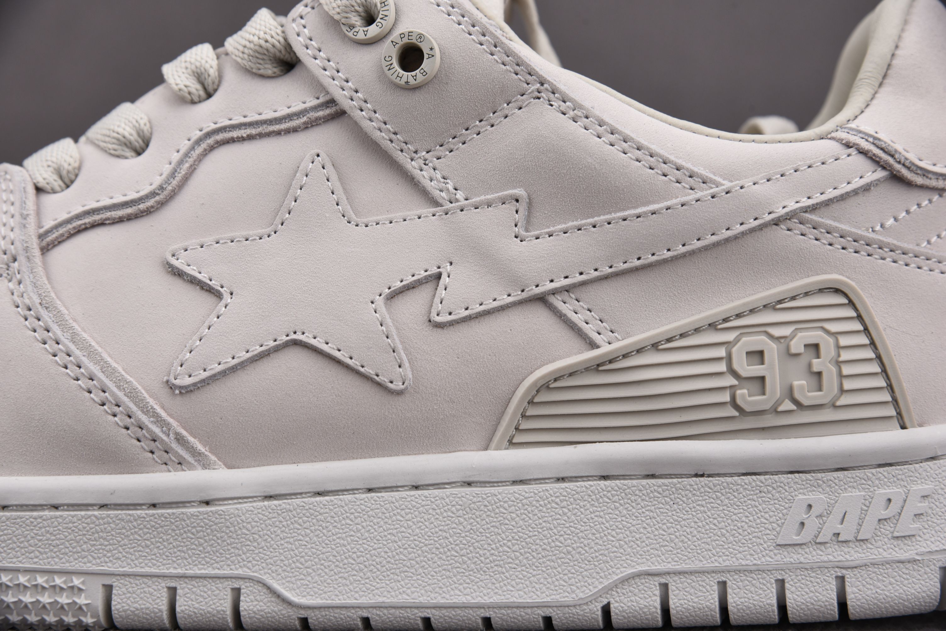 A Bathing Ape Bape SK8 Sta Triple White