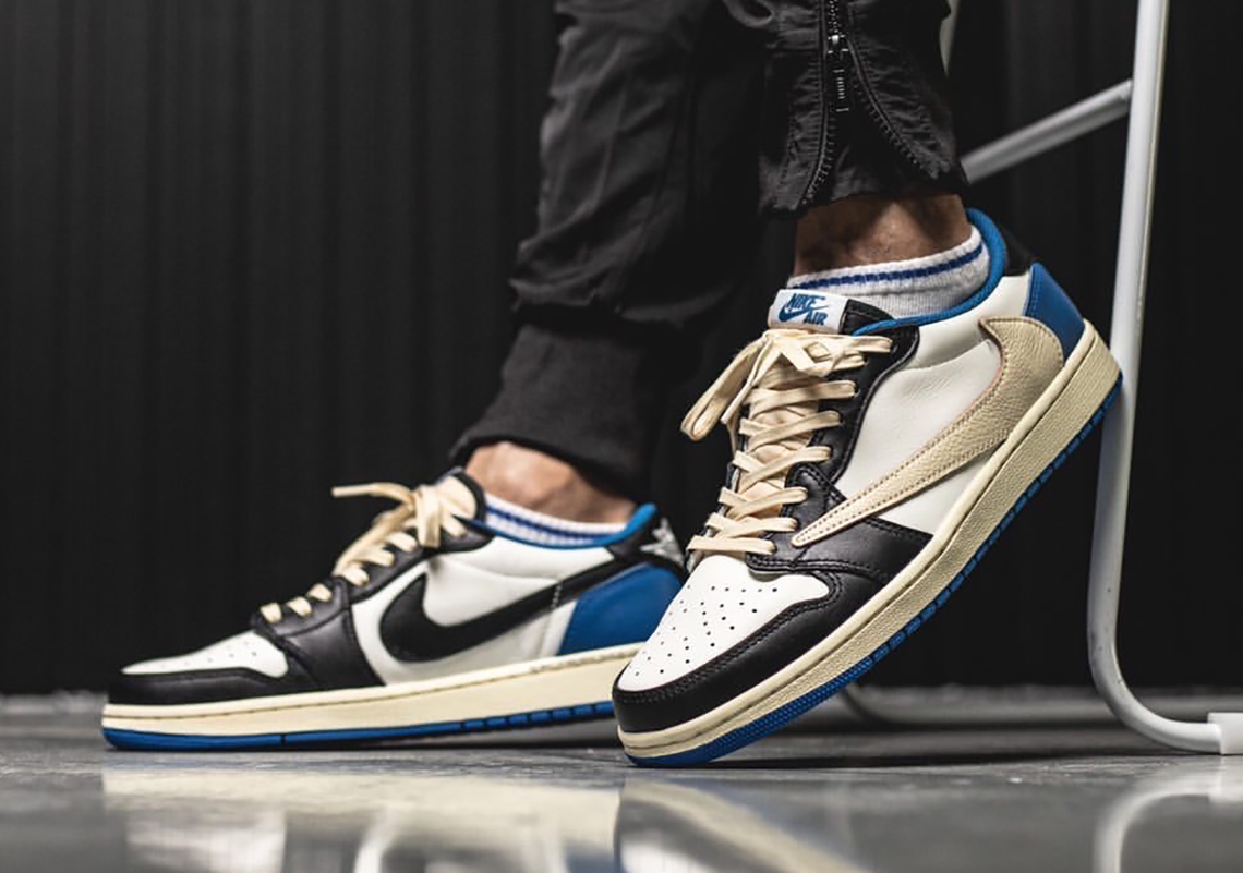 【Clearance】 fragment design x Travis Scott x Air Jordan 1 Low（US5.5）