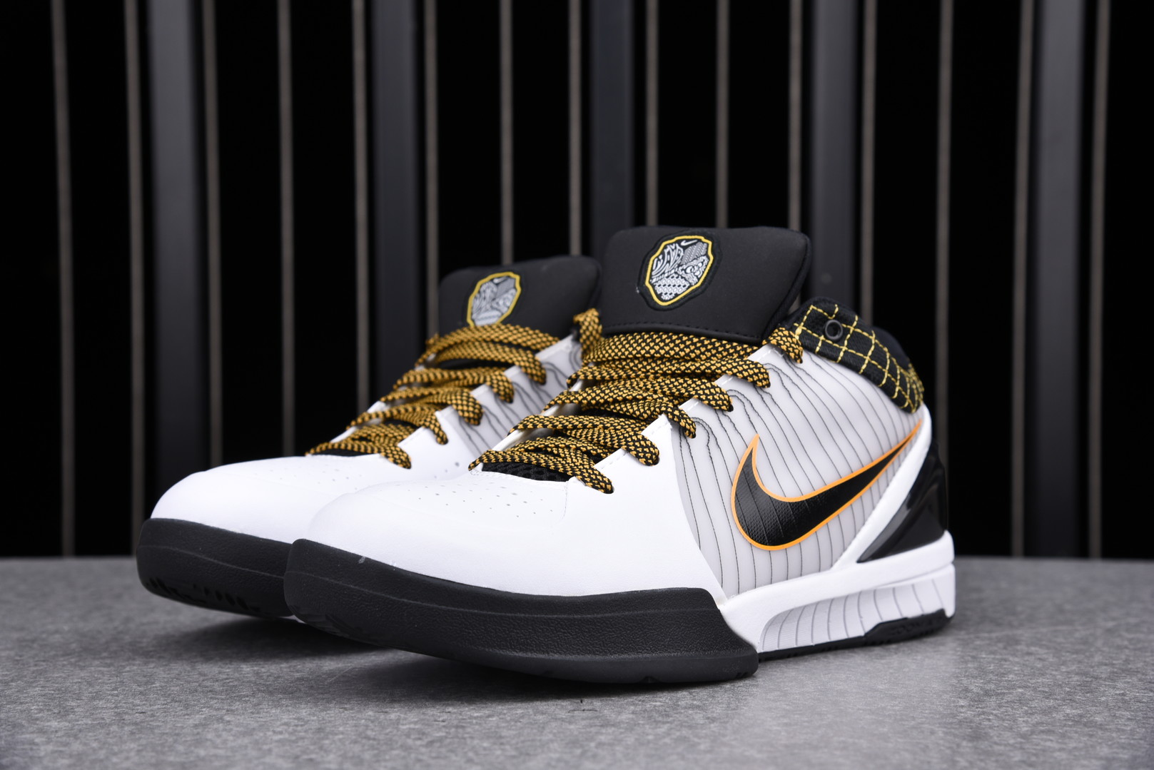 Nike Kobe 4 Protro White Black Del Sol