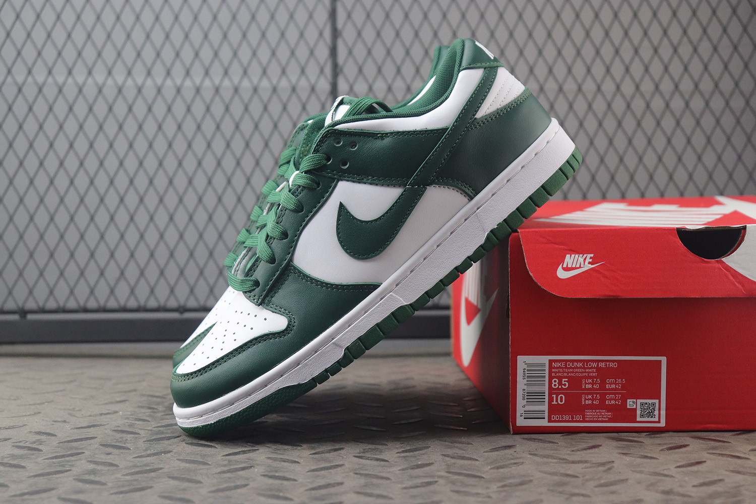 【Clearance】Nike Dunk Low Varsity Green / Michigan State（US9）
