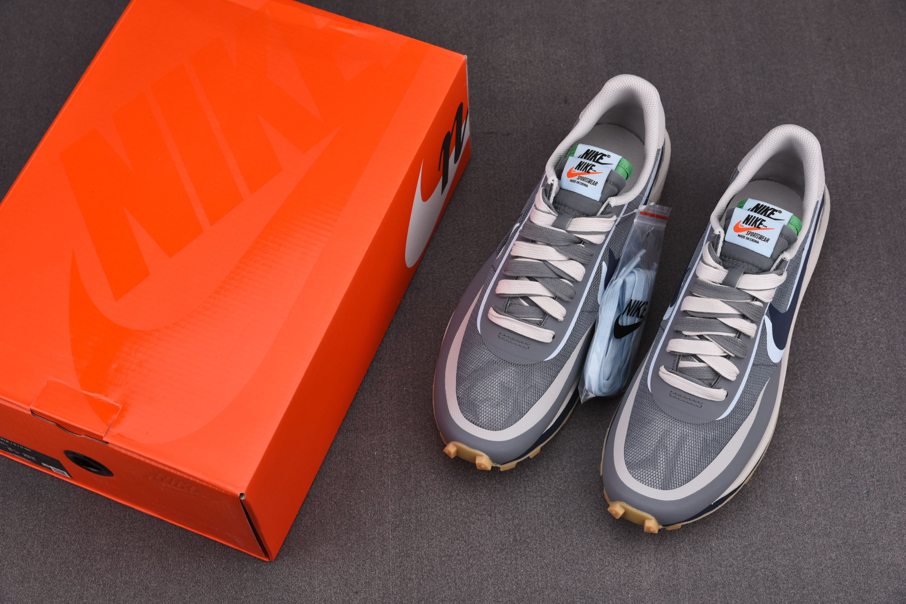 Nike LD Waffle sacai CLOT Kiss of Death 2 Cool Grey