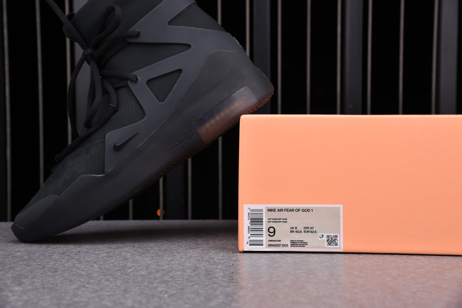 Nike Air Fear of God 1 Triple Black