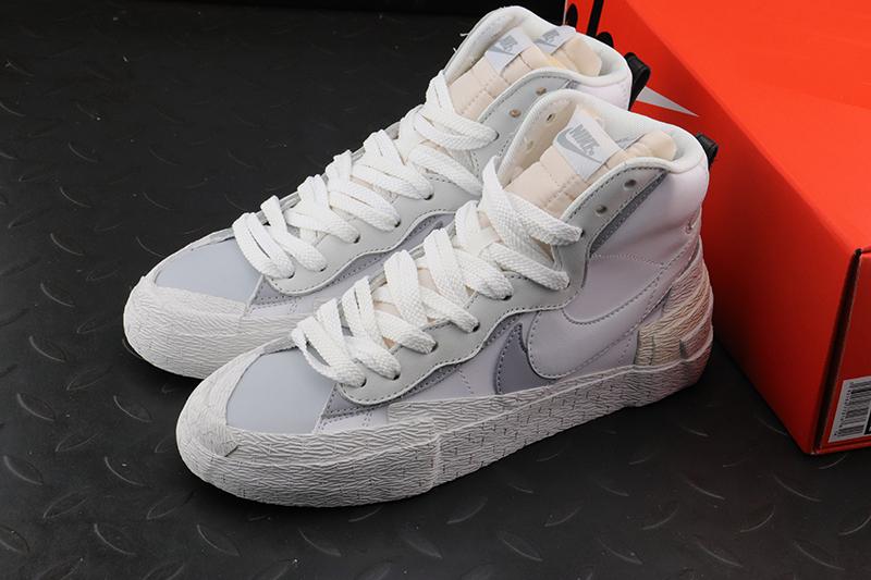 Nike Blazer High Sacai White Grey