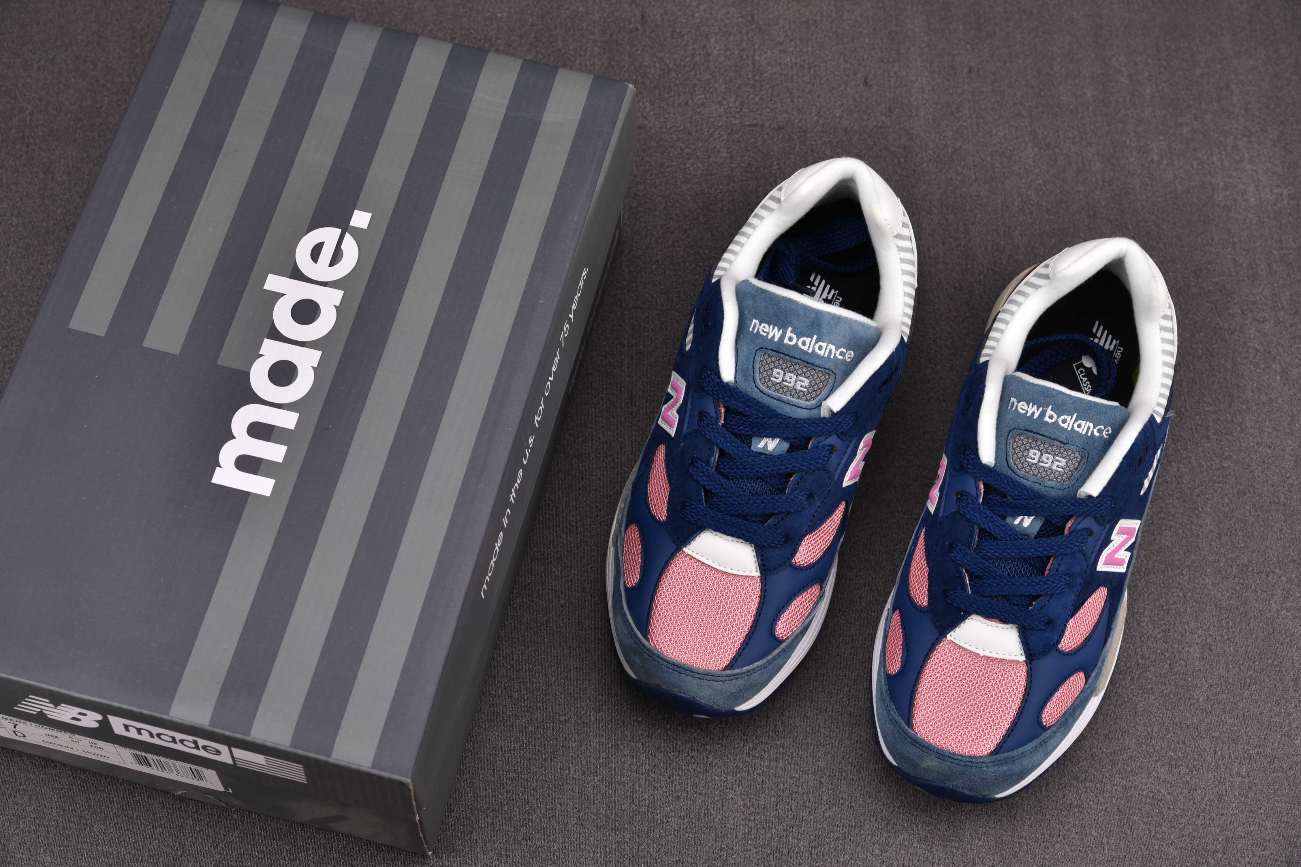 New Balance 992 Blue Teal Rose