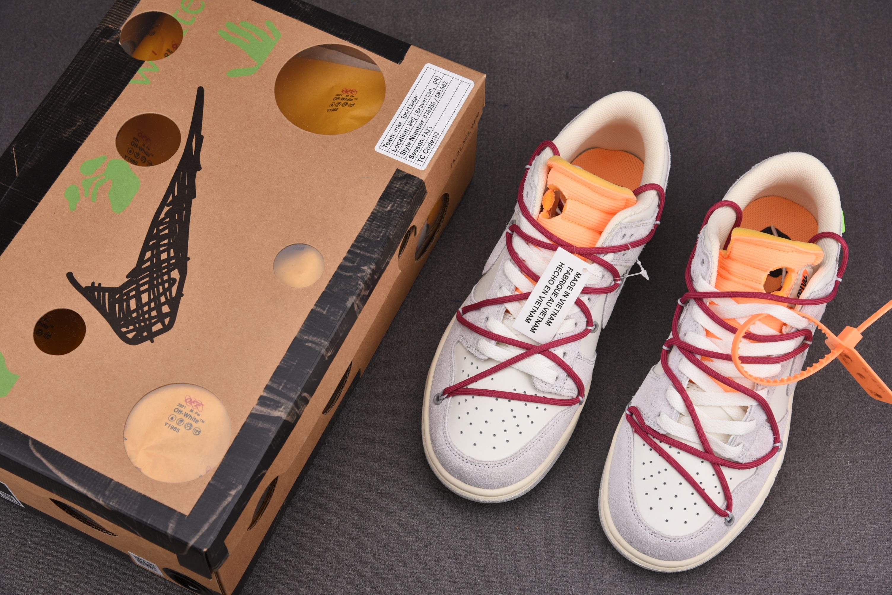 Nike Dunk Low Off-White Lot 35