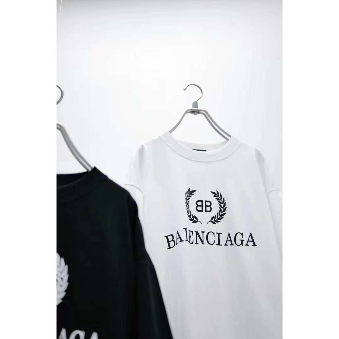BB Balenciaga logo print T-Shirt White 5.16