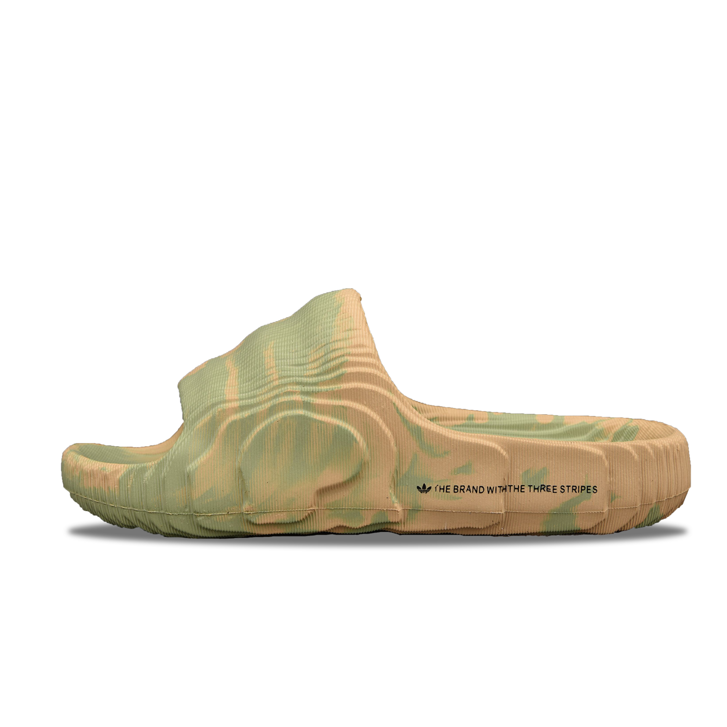adidas Adilette 22 Slides Magic Lime St Desert Sand