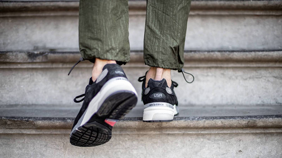 New Balance 992 Black Grey Suede