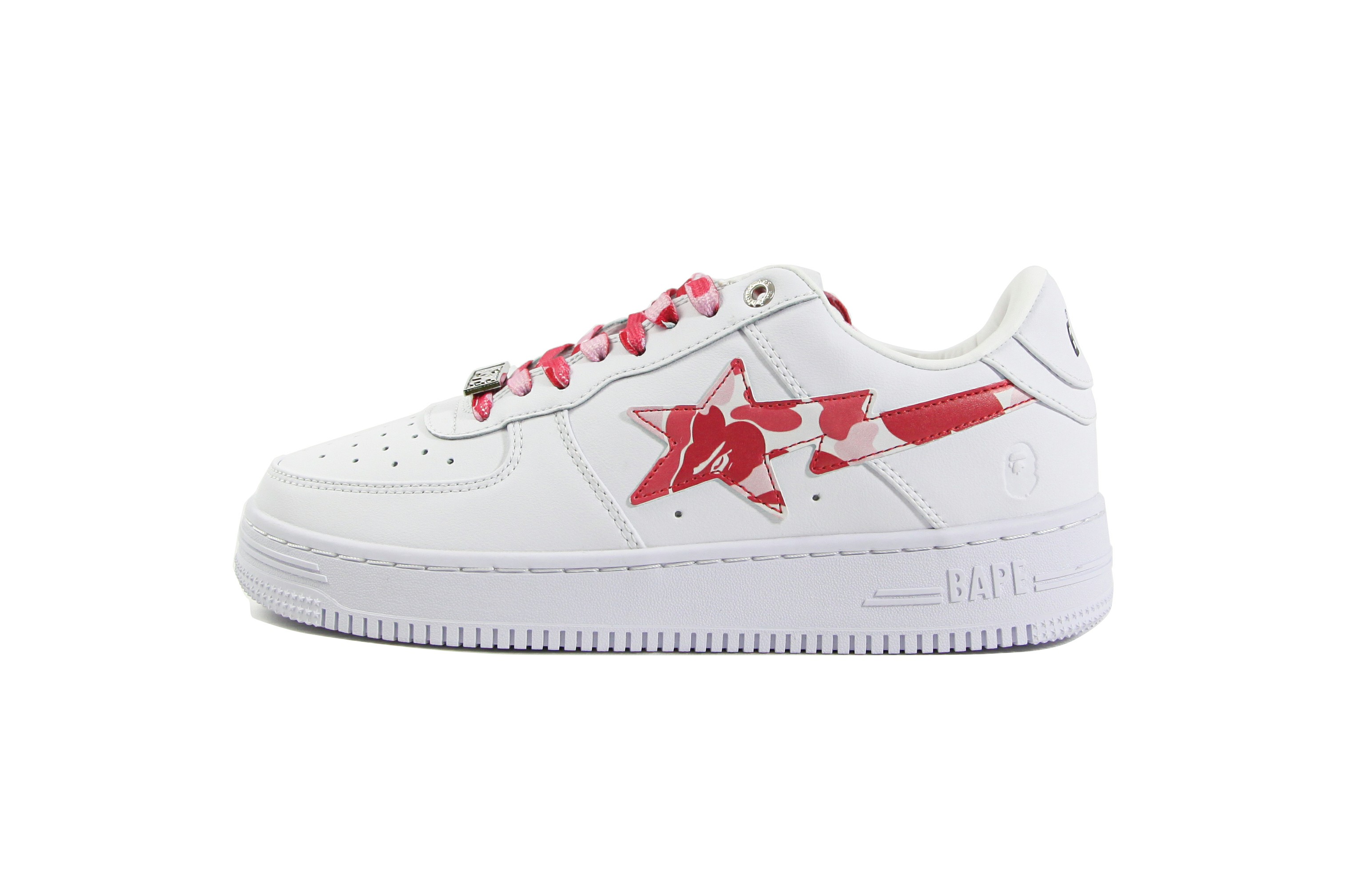 A Bathing Ape Bape Sta Low White ABC Camo Pink